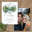 Search for blue mountains wedding invitations Lakeside nature