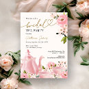 Search for tea with the bride to be invitations Love is brewing