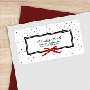 Search for black white and red return address labels Modern
