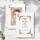 Recherche de diamond anniversaire invitations Rouge