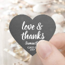 Search for chalkboard graduation stickers Thank you