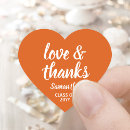 Recherche de orange graduation party stickers Pour elle