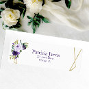 Search for purple and blue wedding return address labels Flowers
