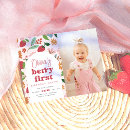 Search for strawberry 1st birthday invitations Budget