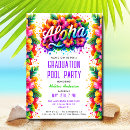 Recherche de pool graduation invitations Aloha