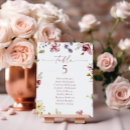 Recherche de numéro de table vœux cartes Coloré