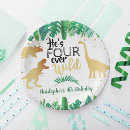 Recherche de dinosaures assiettes Anniversaire des garçons