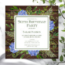 Search for blue hydrangea birthday invitations Floral
