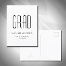 Search for college graduation announcement cards Minimalist
