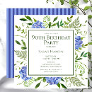 Recherche de blue floral anniversaire invitations Pour elle