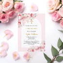 Search for pink confirmation invitations Gold cross