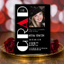 Search for red and white graduation invitations College grad