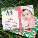 Recherche de dinosaure 1ans anniversaire invitations Jungle