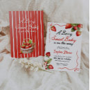 Recherche de sweet baby shower invitations Fraise