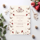 Search for boho burgundy wedding invitations Cream
