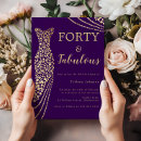 Search for fab forty invitations Forty and fabulous