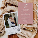 Search for dusty pink floral invitations Elegant