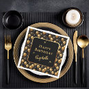 Recherche de or noir serviettes Fête d'anniversaire