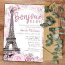 Search for bonjour bebe invitations Watercolor