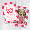 Search for berry sweet birthday invitations Cute