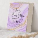 Recherche de lavender 16ans anniversaire invitations Élégant