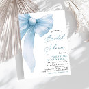 Search for blue bridal shower invitations Coquette