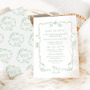 Search for vintage baby shower invitations Gender neutral