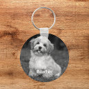 Search for black and white dog keychains Keepsake