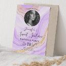 Search for jewel birthday invitations Purple