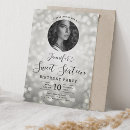 Recherche de silver 16ans anniversaire invitations Élégant