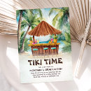 Search for tiki invitations Watercolor