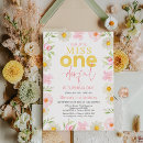 Search for spring 1st birthday invitations Baby girl