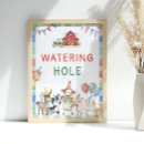 Search for farm animals birthday posters Watering hole