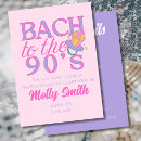 Search for 90s bachelorette party invitations Bach to the 90s