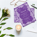 Search for purple white birthday invitations Floral