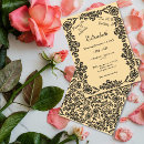 Search for beige black birthday invitations Floral