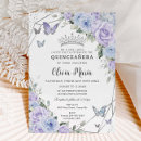 Search for purple and silver birthday invitations Teen girl