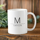 Search for unusual mugs Typography monogram