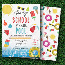 Search for end of school pool party invitations Kids