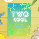 Search for two cool birthday invitations Pool party