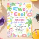 Search for two cool birthday invitations Summer 2nd birthday