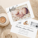 Search for modern birth announcement cards Multi photo
