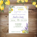 Search for lemon lavender invitations Bride