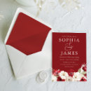 Recherche de rouge ivoire invitations Vintage