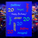 Search for 20 notebooks Birthday