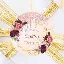 Search for geometric flower stickers Rose gold
