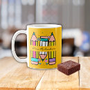 Search for yellow pencil mugs Kindergarten