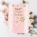 Search for flamingo birthday cards Girly
