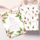 Search for strawberry bridal invitations Flowers