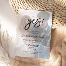 Search for she said yes engagement party invitations White overlay